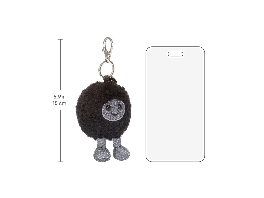 Amuseables Black Hole Bag Charm, size chart