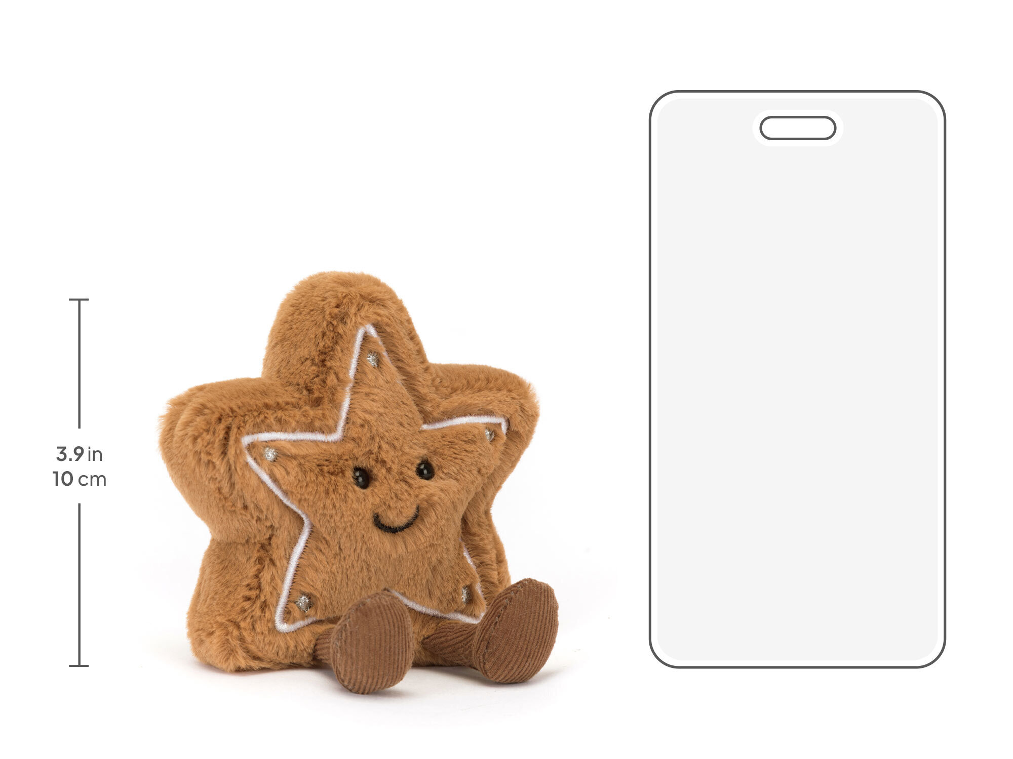 Amuseables Star Cookie, size chart