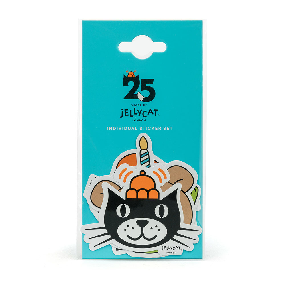 Jellycat 25th Anniversary Stickers, Main View