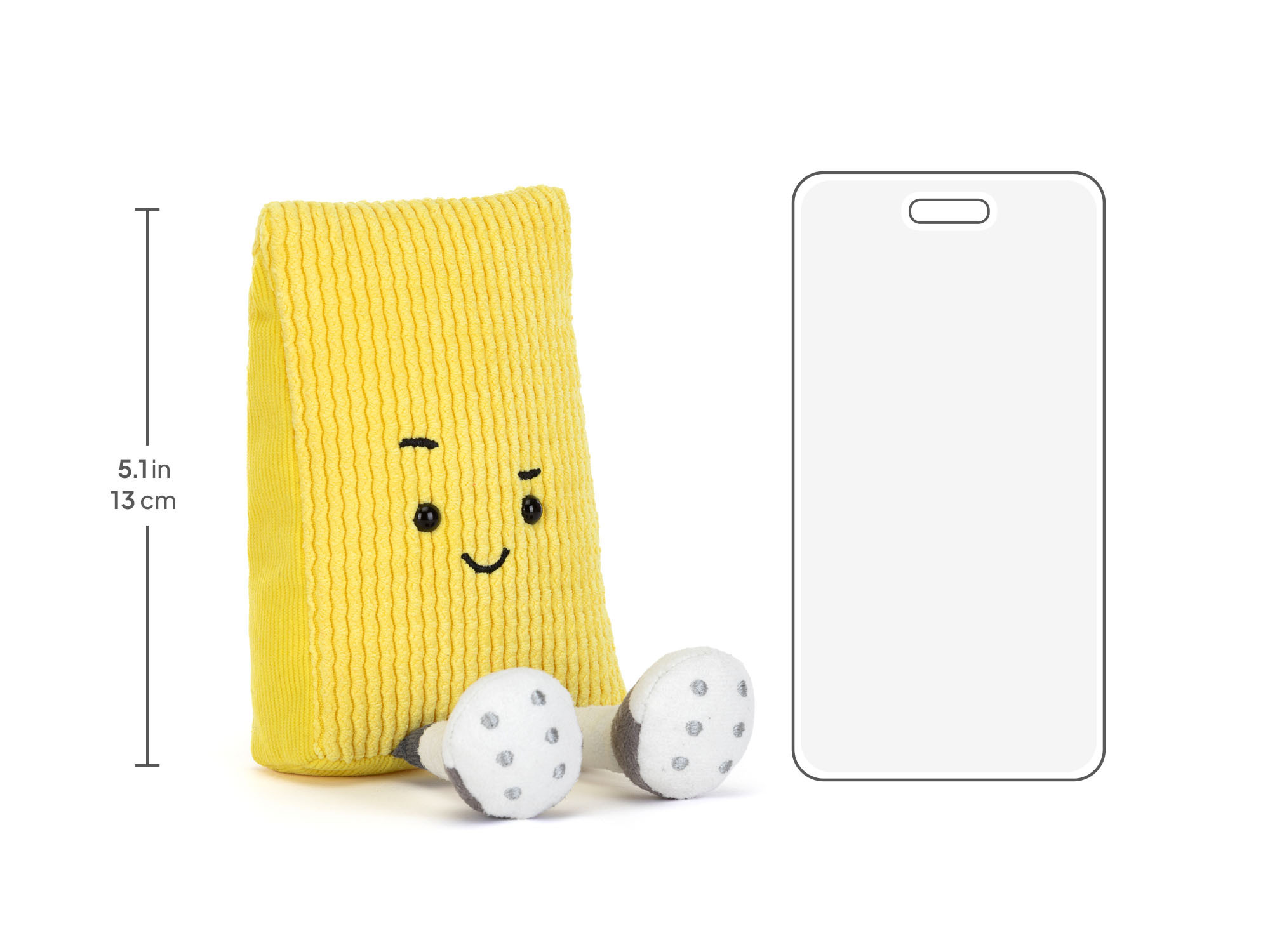 Amuseables Sports Warni Yellow Card, size chart