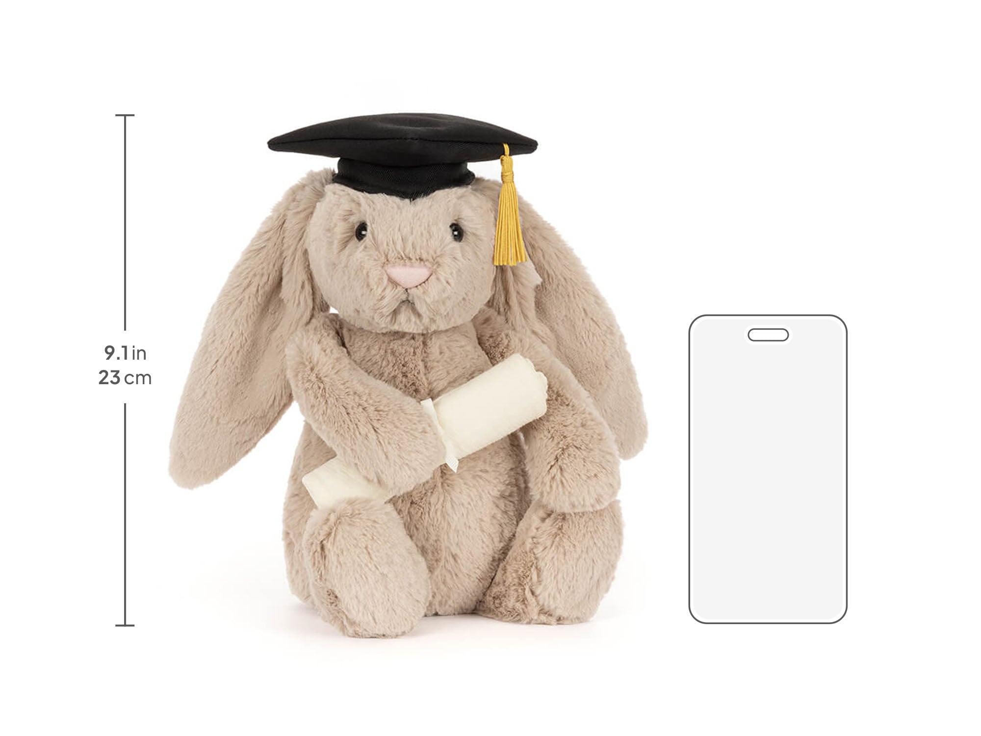 Bashful Bunny Graduation Outfit, size chart