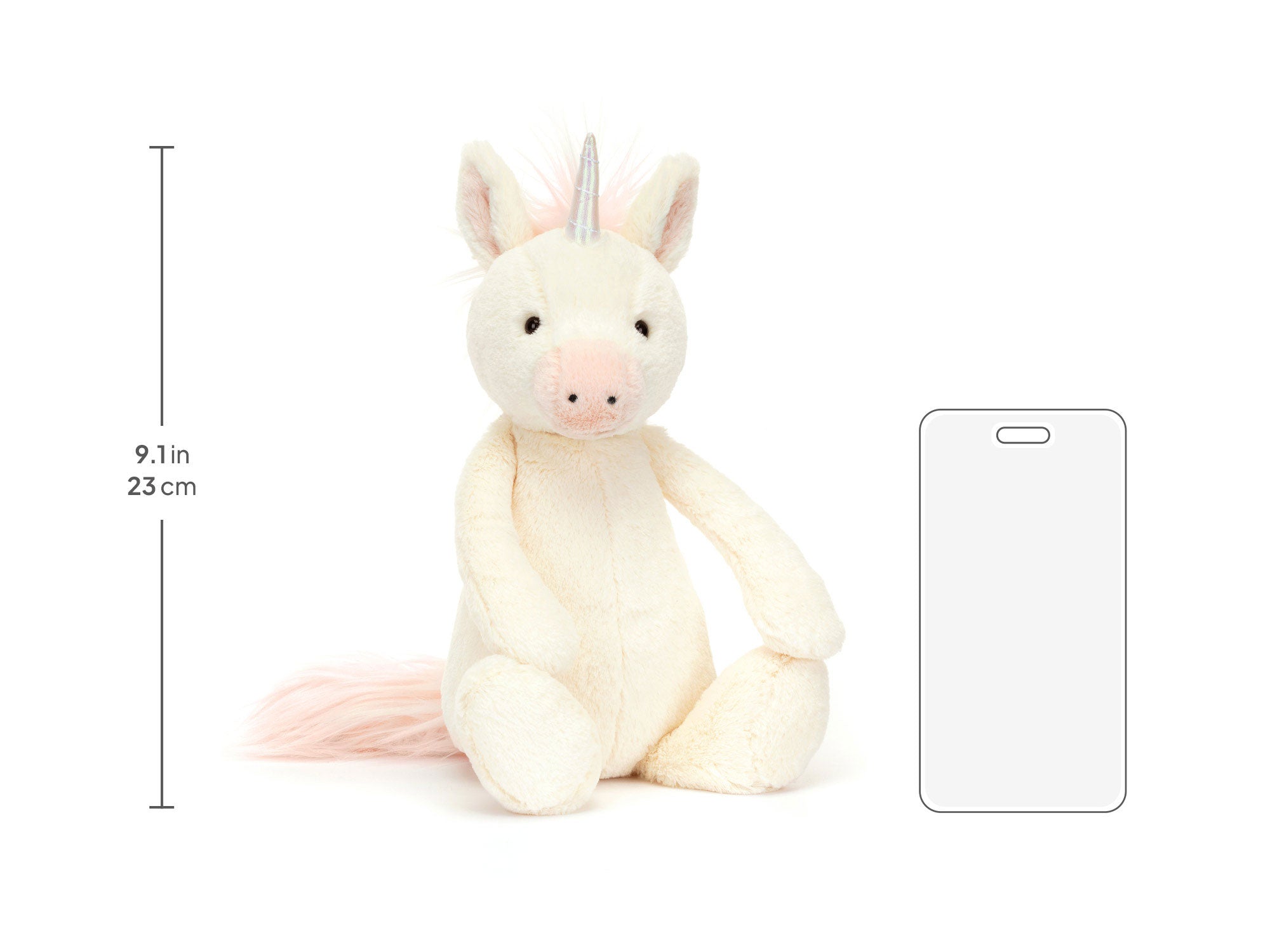 Bashful Unicorn Medium, size chart
