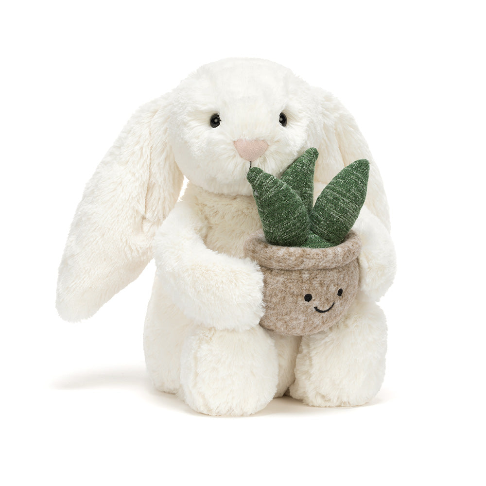 Cream Bunny with Plant, Main View