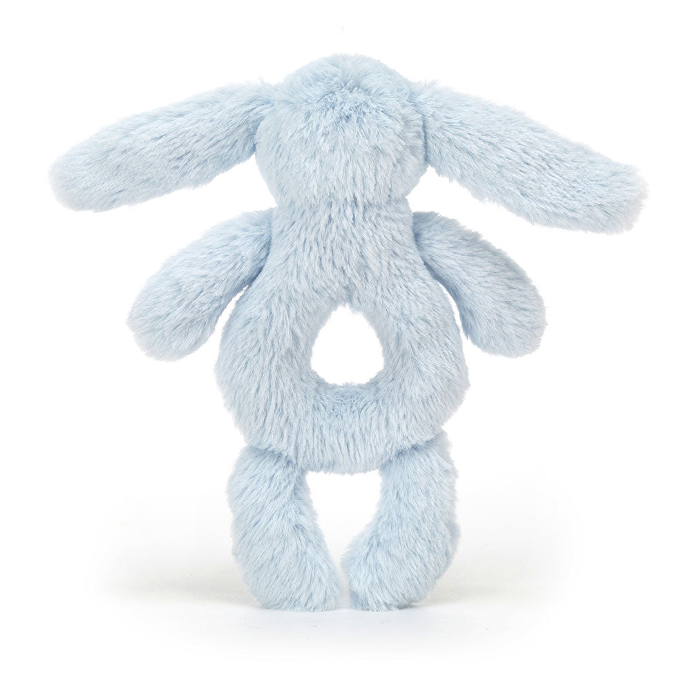 Bashful Blue Bunny Ring Rattle, View 3