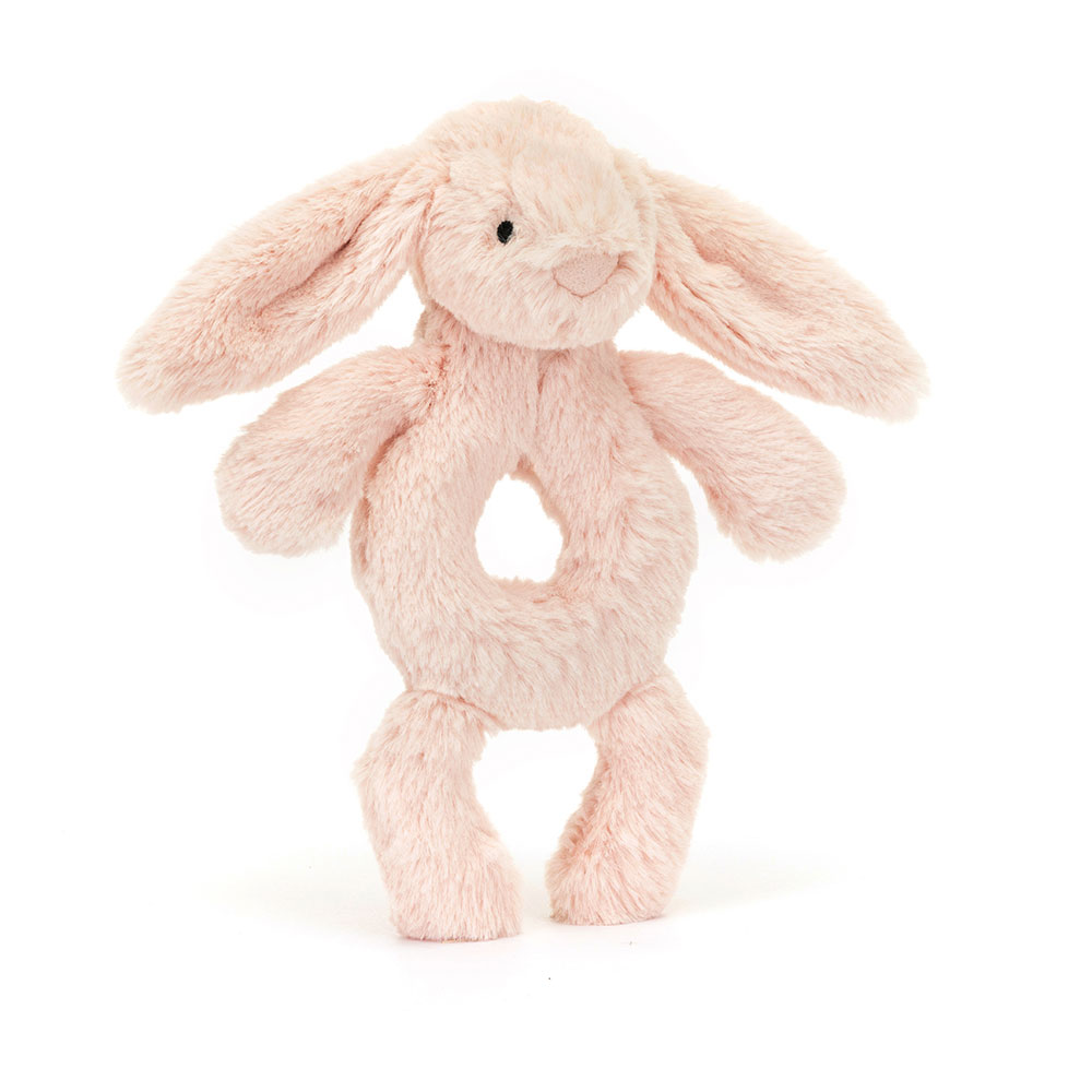 Bashful Blush Bunny Ring Rattle, Main View