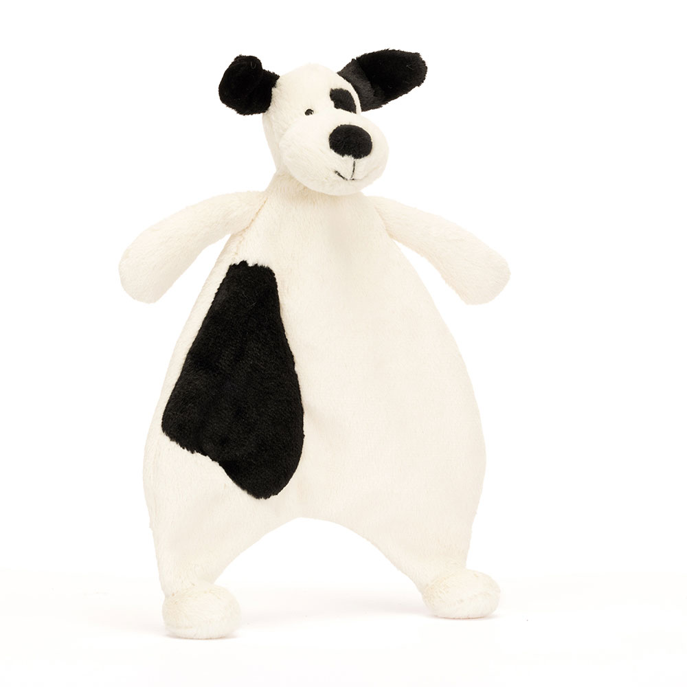 Bashful Black & Cream Puppy Comforter, Main View