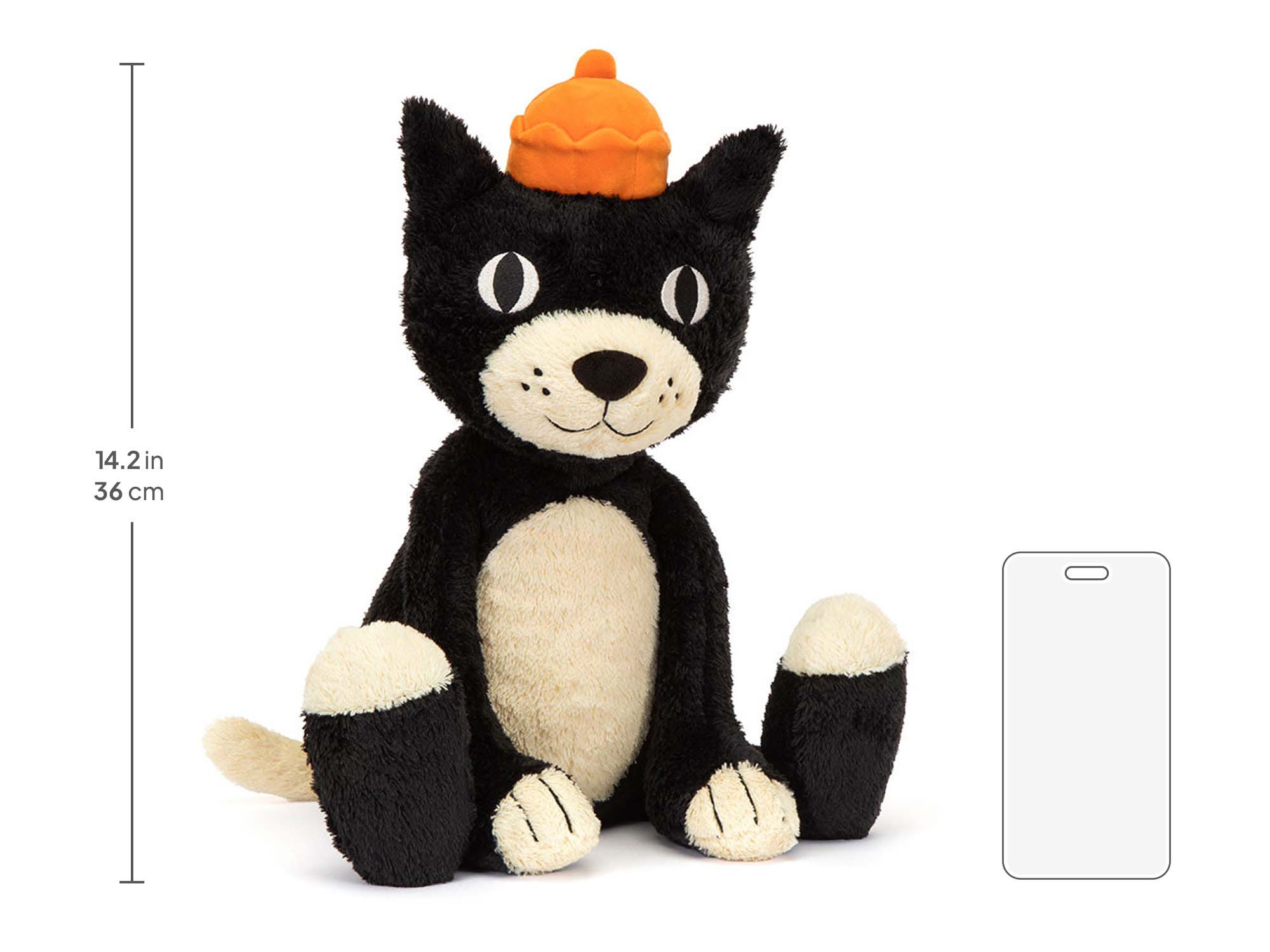 Jellycat Jack Huge, size chart