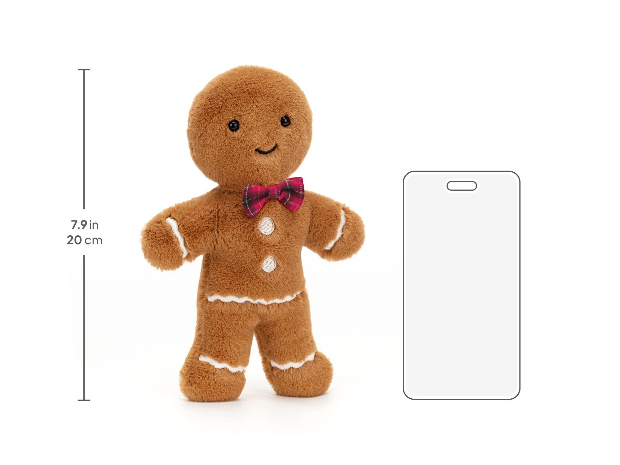 Jolly Gingerbread Fred, size chart