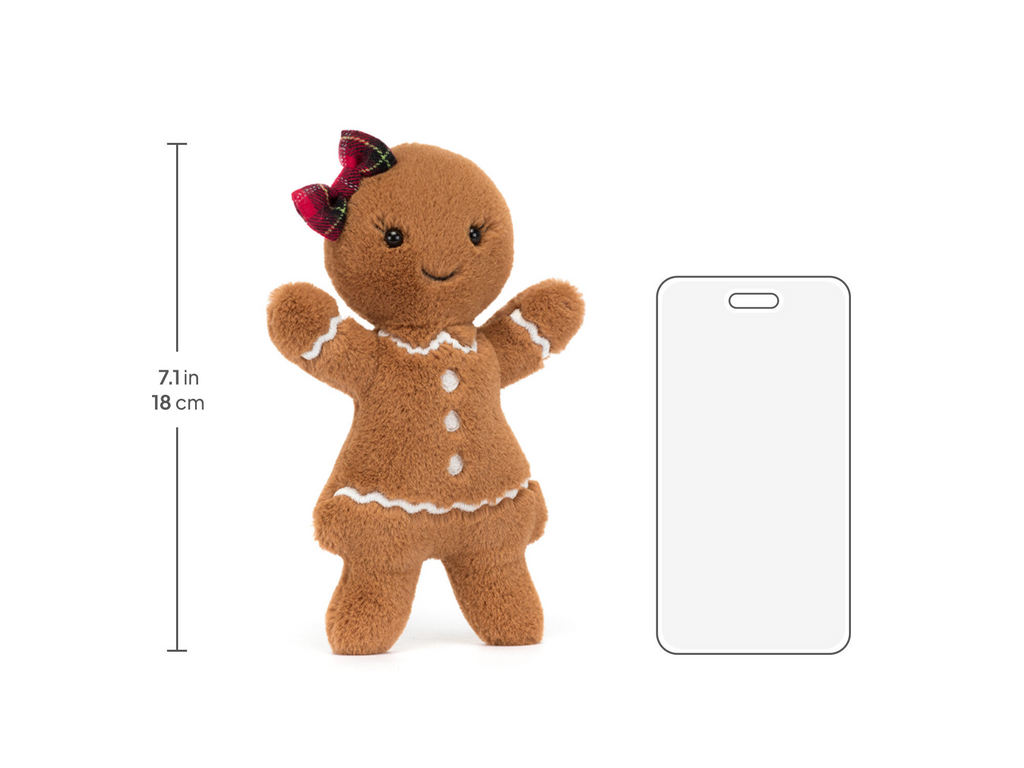 Jolly Gingerbread Ruby, size chart