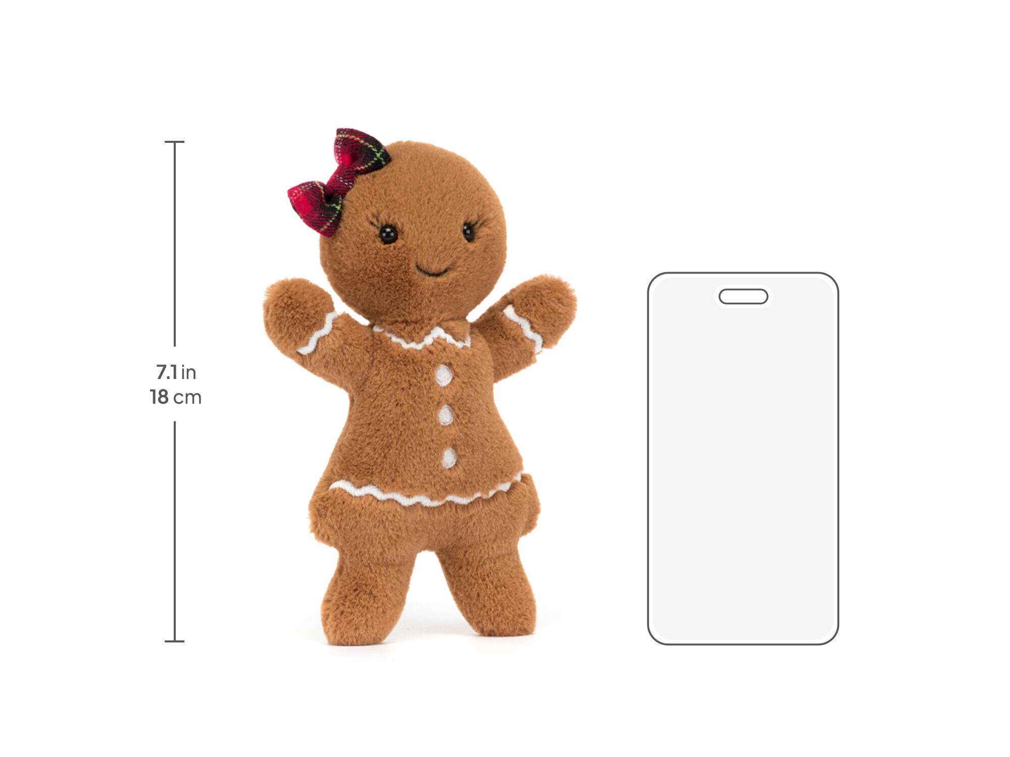 Jolly Gingerbread Ruby, size chart
