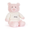Leola Bear with Personalised Cream Jumper, Main View