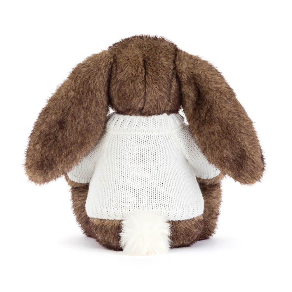 Hoppleston Luxe Bunny with Personalised Cream Jumper, View 3