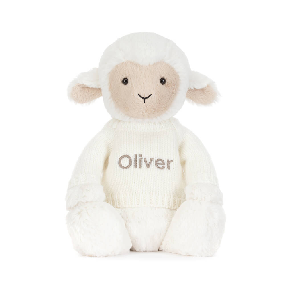 Skipson Lamb with Personalised Cream Jumper, View 4