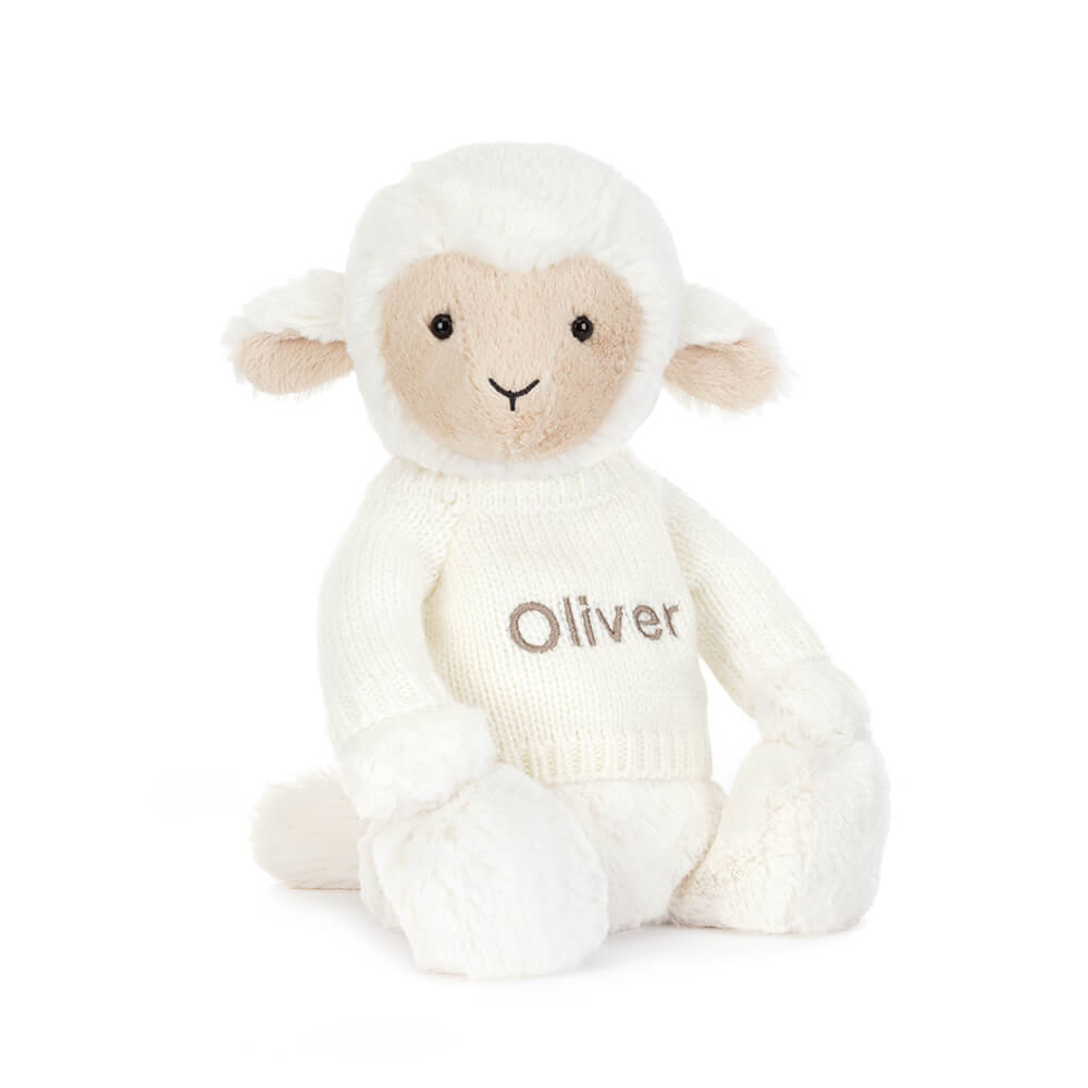 Skipson Lamb with Personalised Cream Jumper, Main View