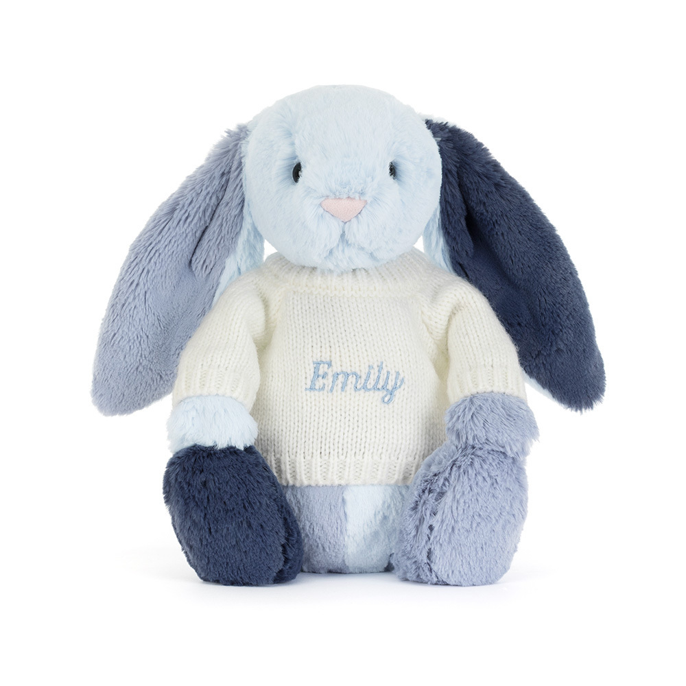 Puddlesea Bunny with Personalised Cream Jumper, View 4