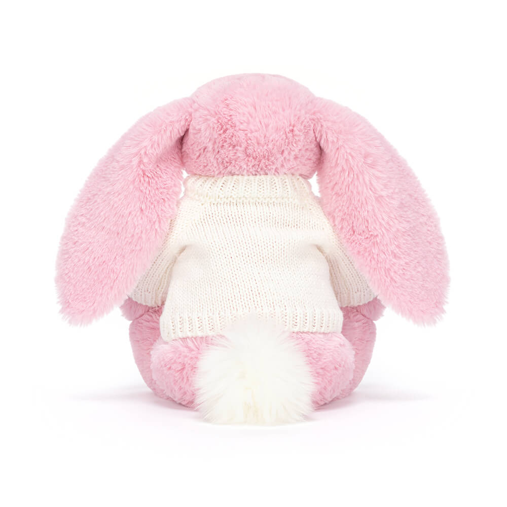 Blushkin Blossom Luxe Bunny with Personalised Cream Jumper, View 3
