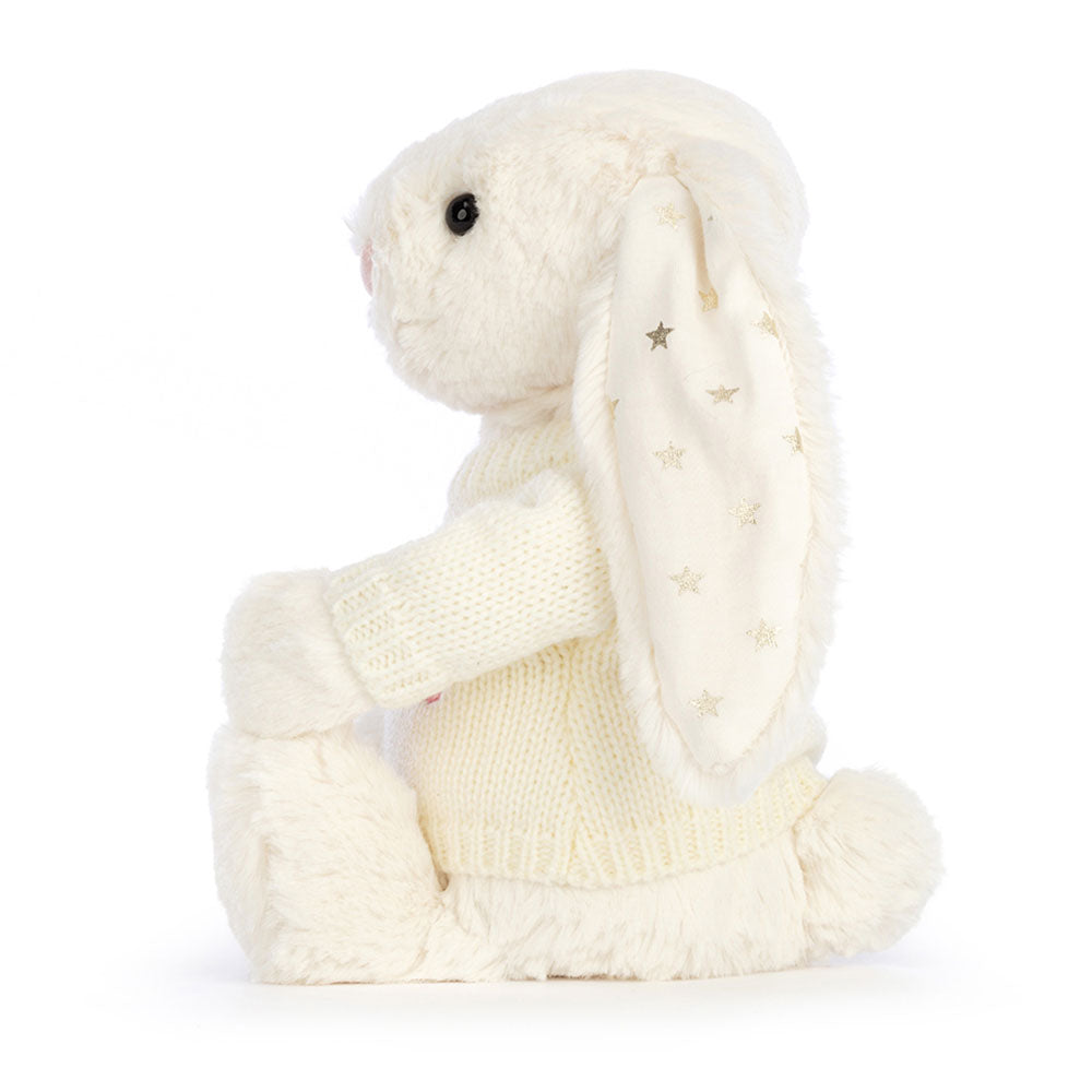 Bashful Twinkle Bunny with Personalised Cream Jumper, View 2