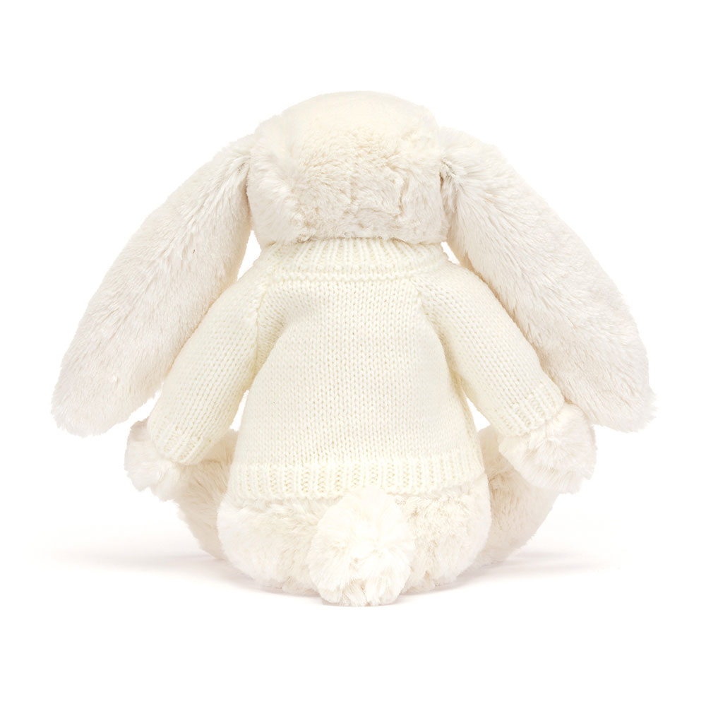 Bashful Twinkle Bunny with Personalised Cream Jumper, View 3