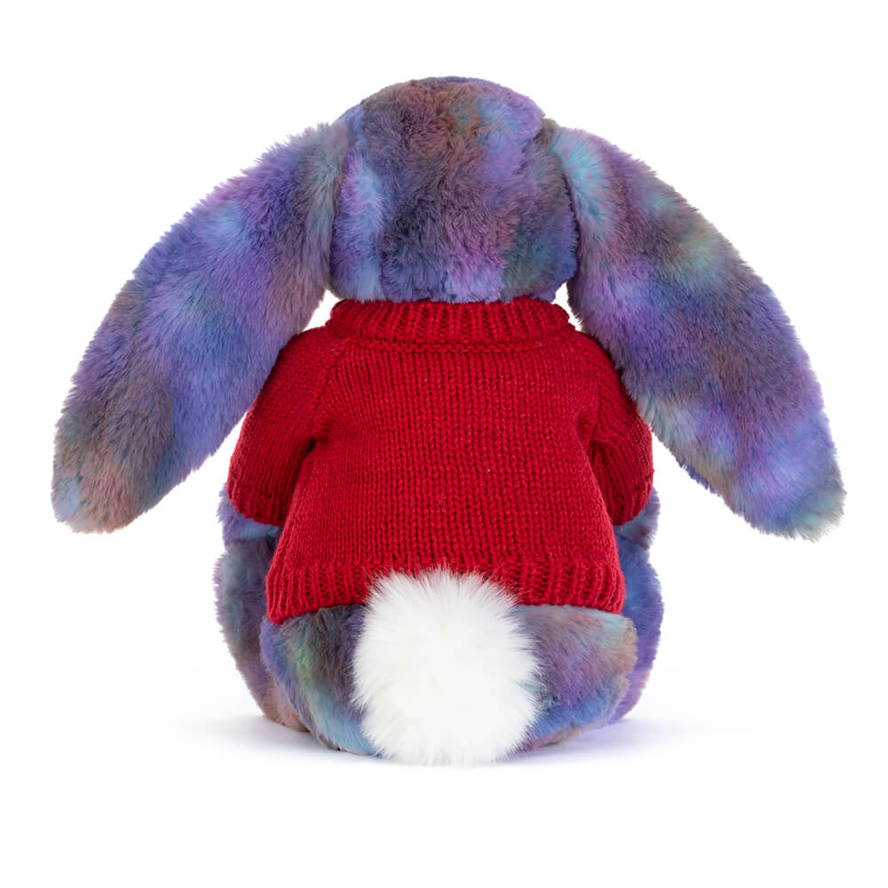 Zodihop Luxe Bunny with Personalised Red Jumper, View 3