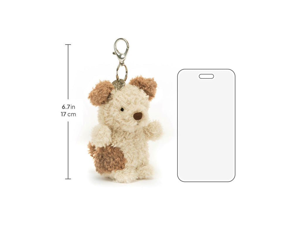 Little Pup Bag Charm, size chart