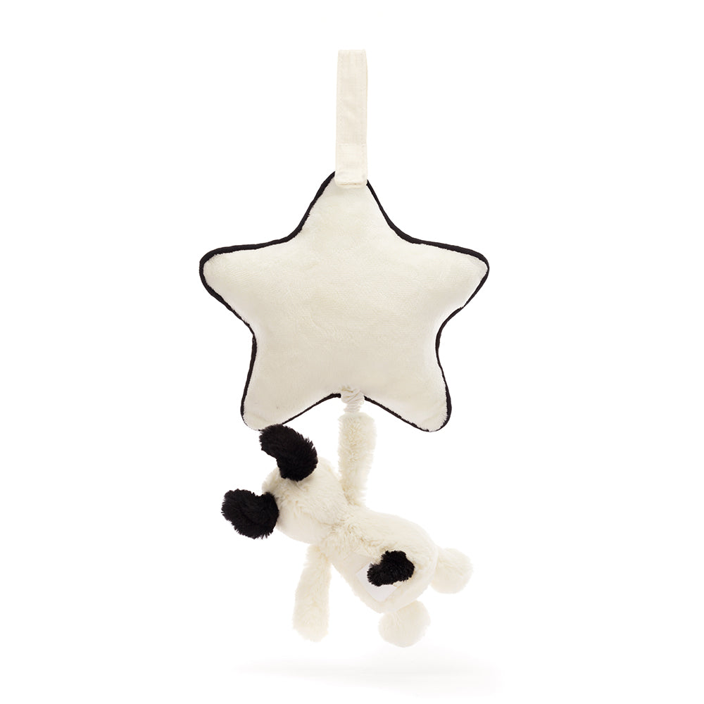 Bashful Black & Cream Puppy Musical Pull, View 3