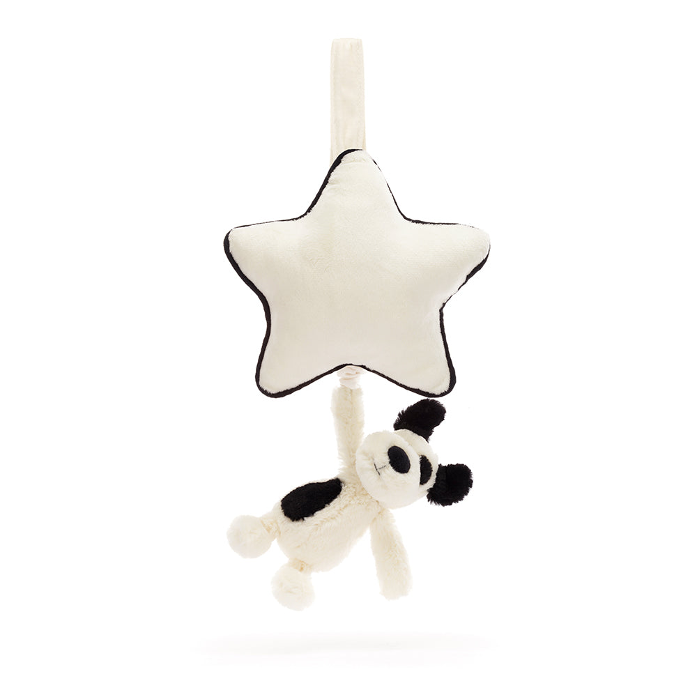Bashful Black & Cream Puppy Musical Pull, View 4