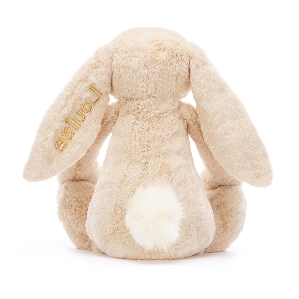 Personalised Bashful Luxe Bunny Willow Huge, View 4