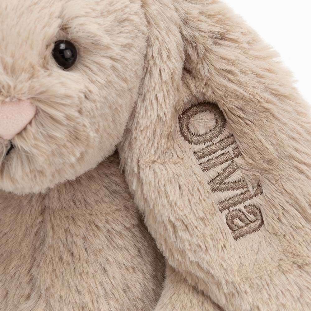 Personalised Bashful Beige Bunny Medium, Main View