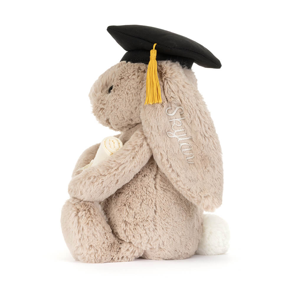 Personalised Bashful Bunny Graduation Outfit, View 2