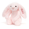 Personalised Bashful Pink Bunny Medium, View 4