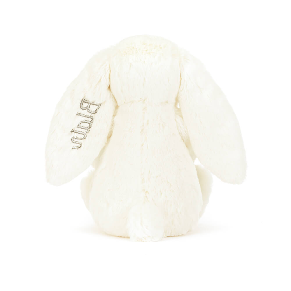Personalised Cream Bunny with Plant, View 3