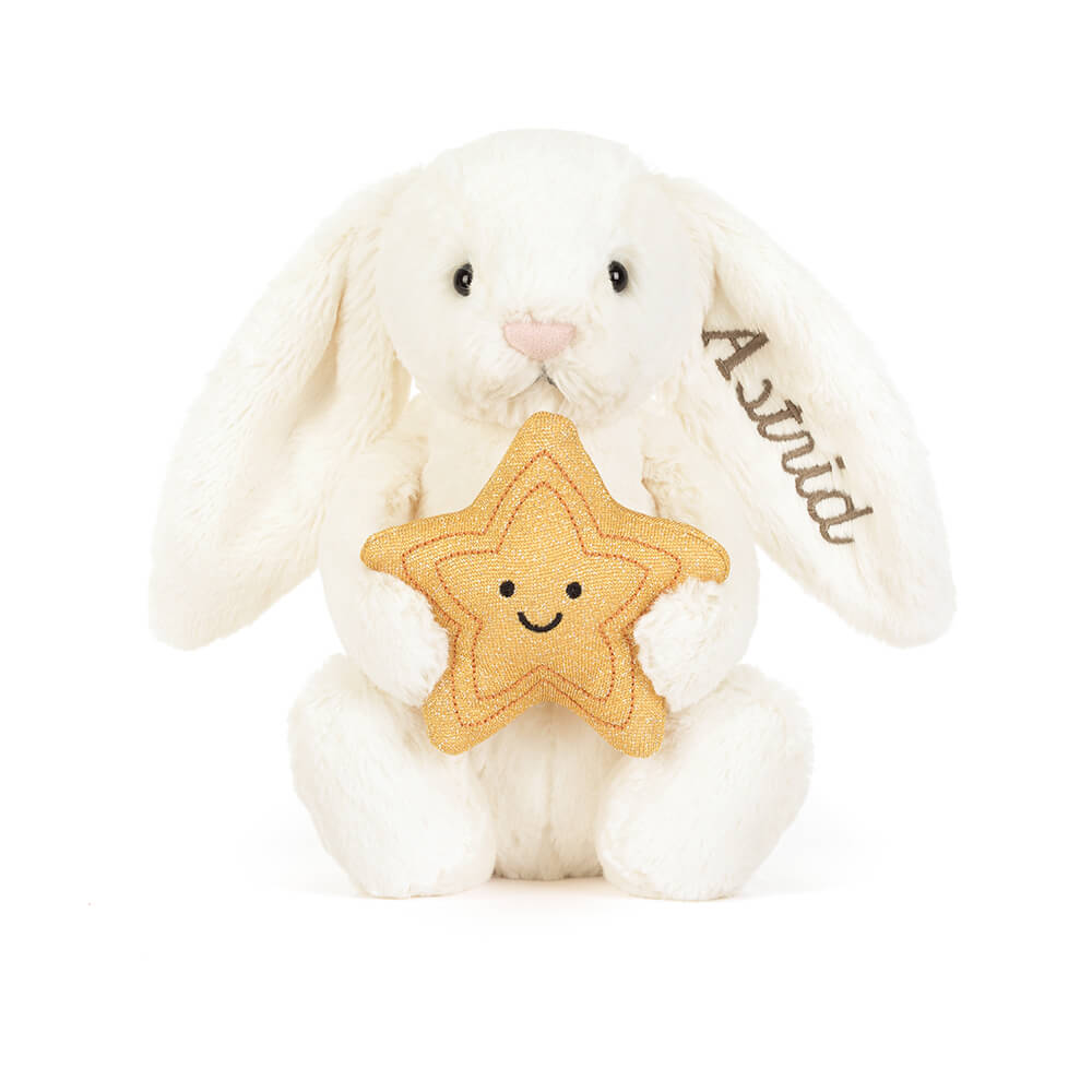 Personalised Cream Bunny with Star, View 4