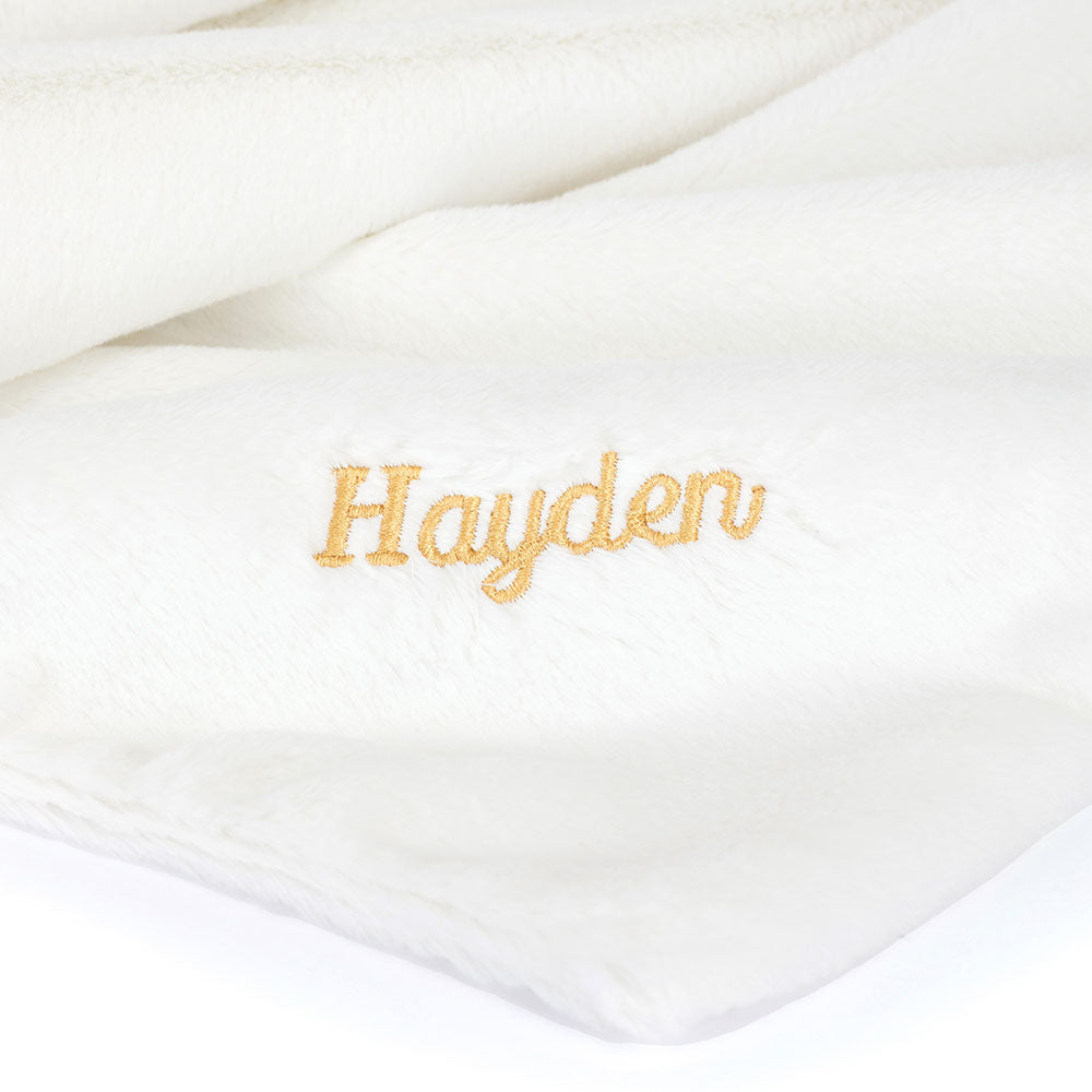 Personalised Bashful Luxe Bunny Luna Blankie, View 2