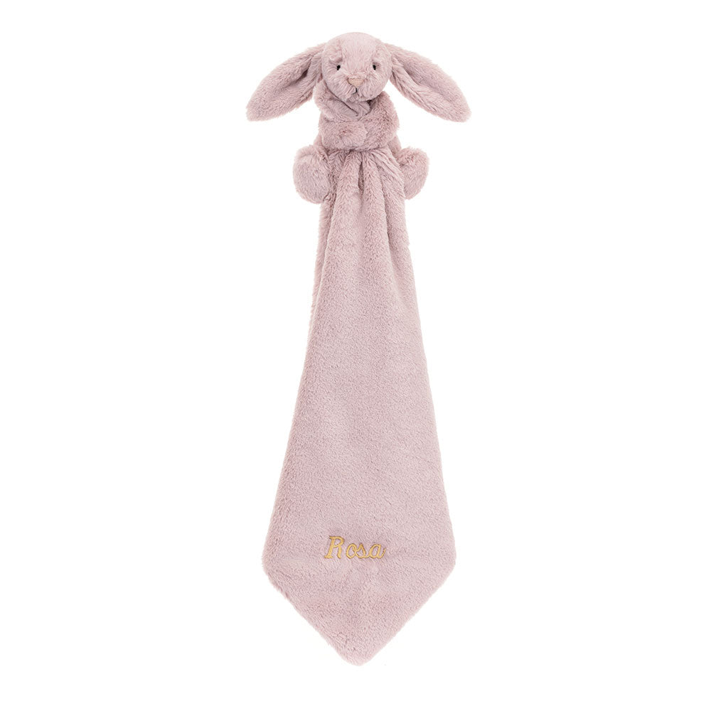 Personalised Bashful Luxe Bunny Rosa Soother, View 2