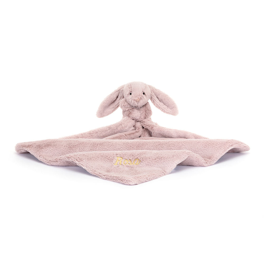 Personalised Bashful Luxe Bunny Rosa Soother, View 3