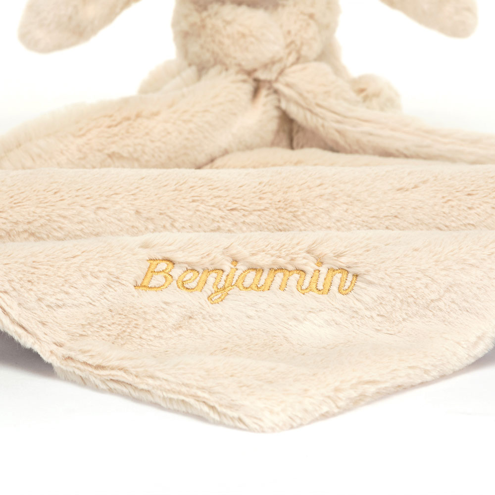 Personalised Bashful Luxe Bunny Willow Soother, View 2