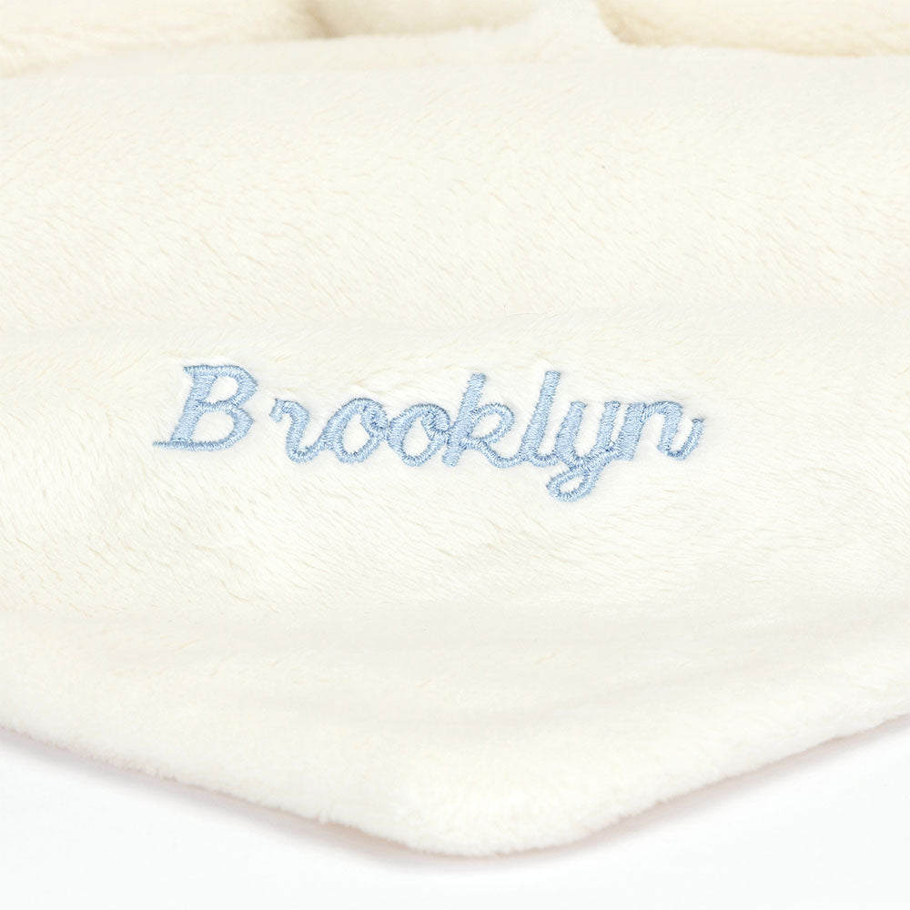 Personalised Bashful Black & Cream Puppy Soother, View 2