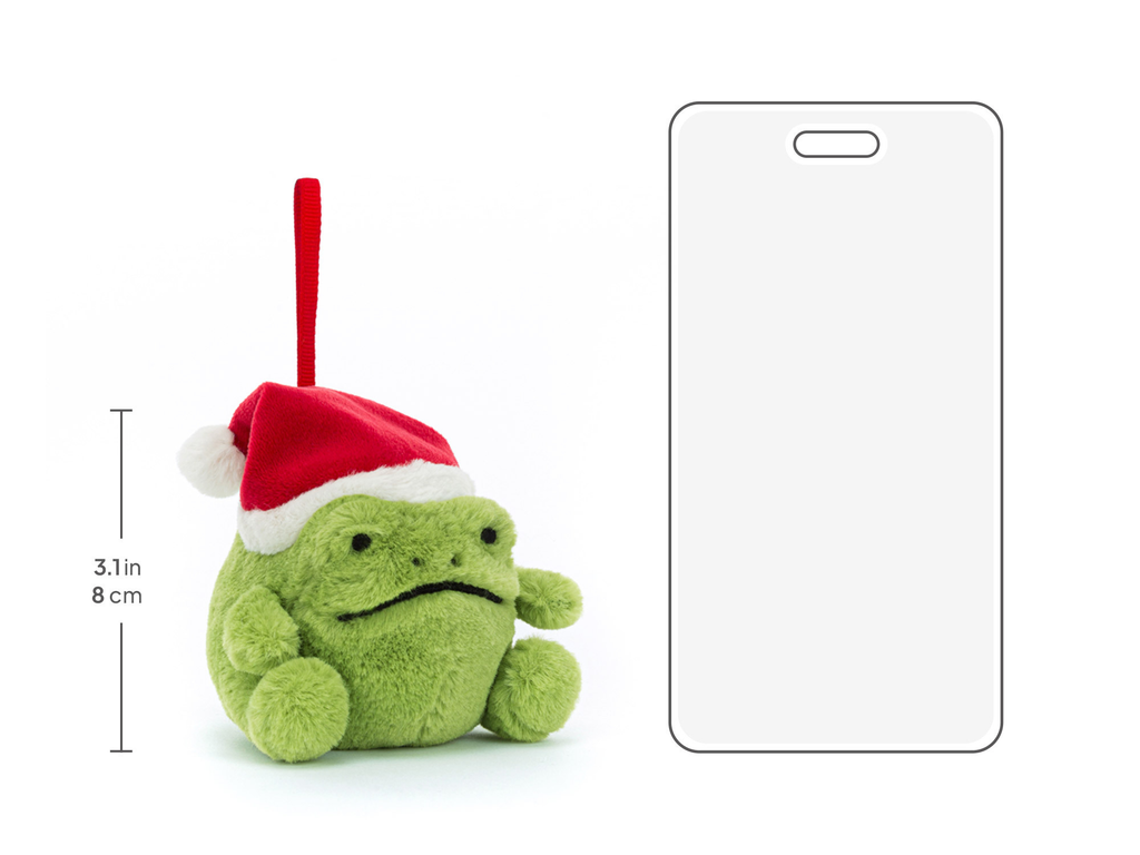 Ricky Rain Frog Decoration, size chart