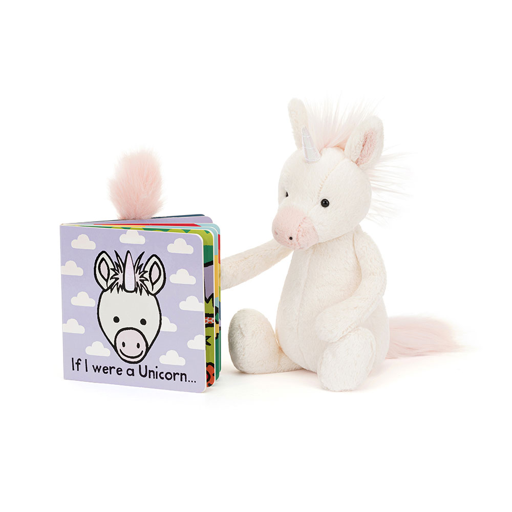 If I Were a Unicorn Board Book and Bashful Unicorn, Main View
