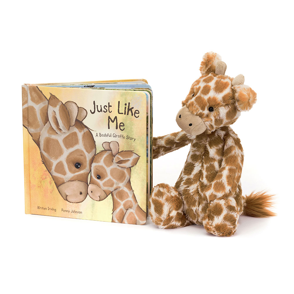 Just Like Me Book and Bashful Giraffe, Main View