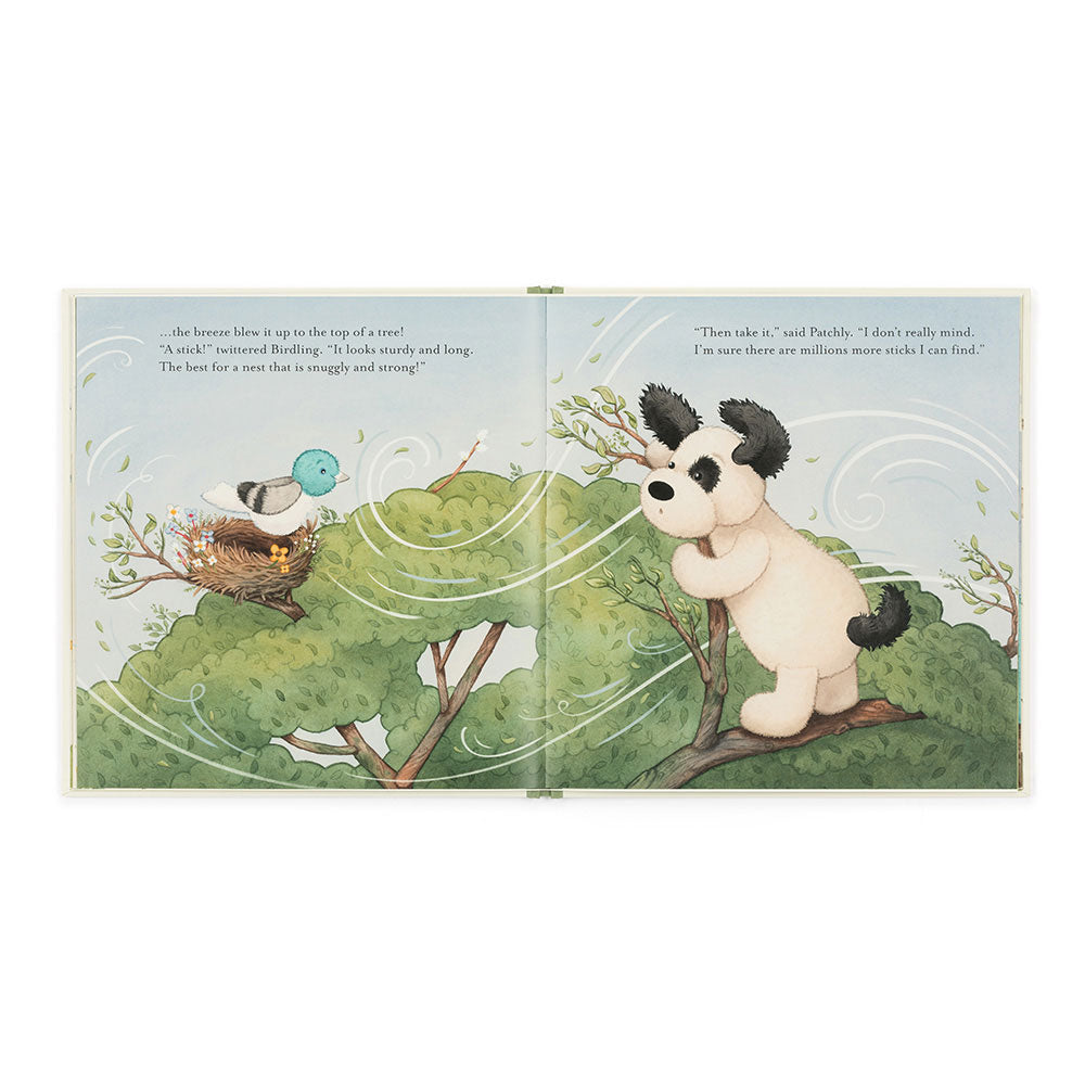 The Pick of the Sticks Book and Bashful Black & Cream Puppy Medium, View 5